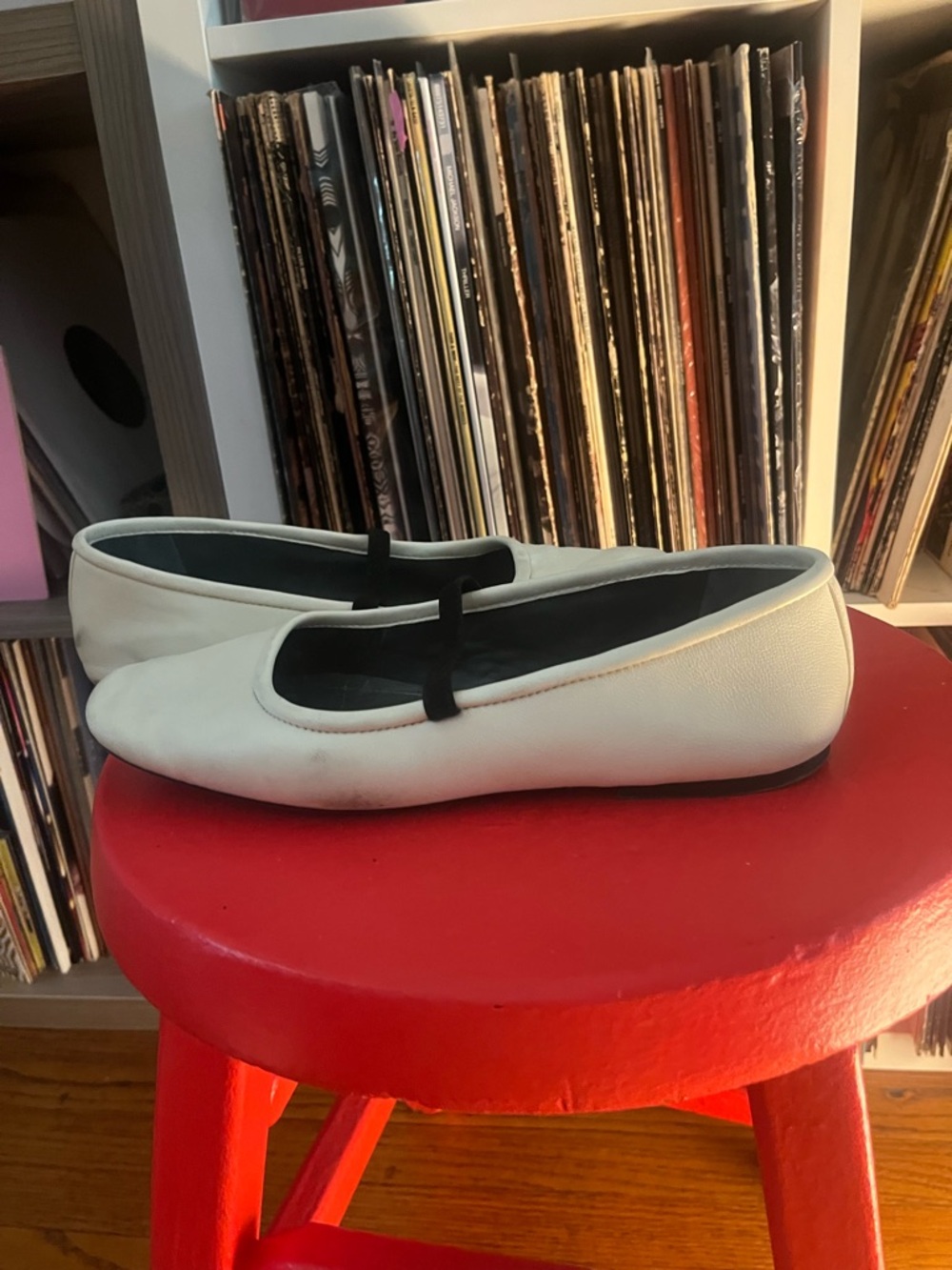 Franco Sarto genuine leather ballet flats white size 9.5 - Picture 8 of 10